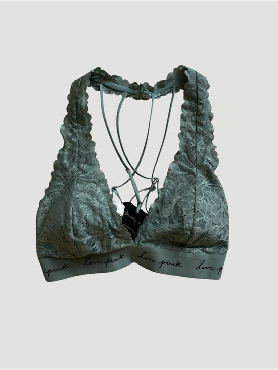 PINK Victoria's Secret Other - PINK Victoria's Secret Lace Bralette in Dusty Sage
